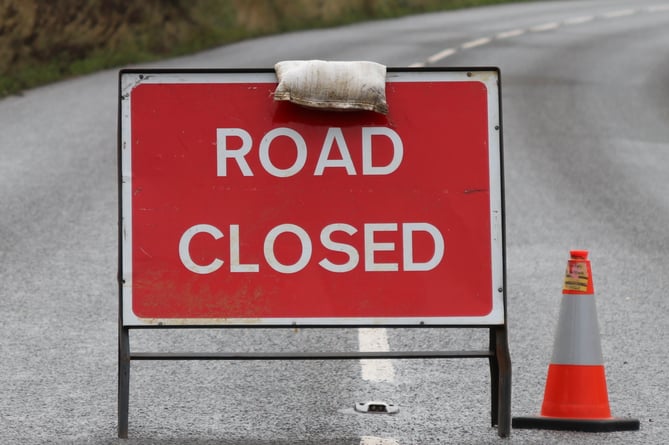 Update A377 closed between Newton St Cyres and Exeter due to an